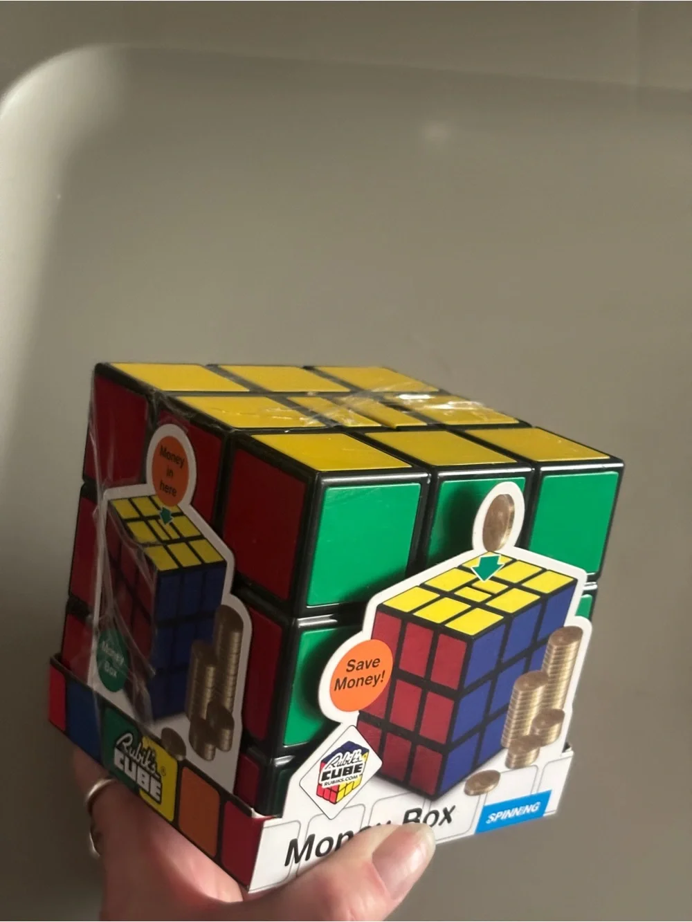 Money Box - Green Accent